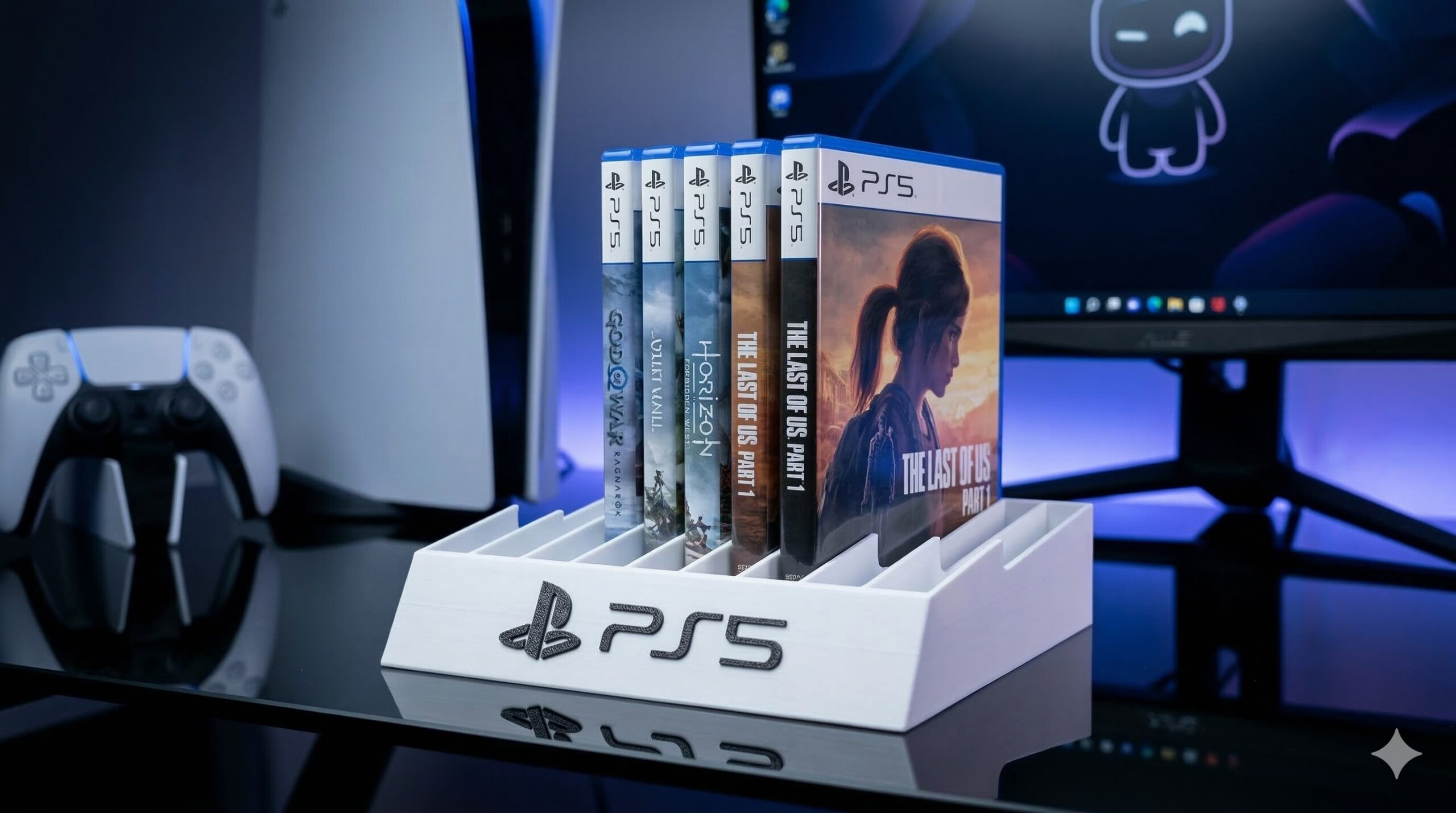 Kit Organizador PS5 – Suporte para Headset + Organizador de Jogos - Image 3