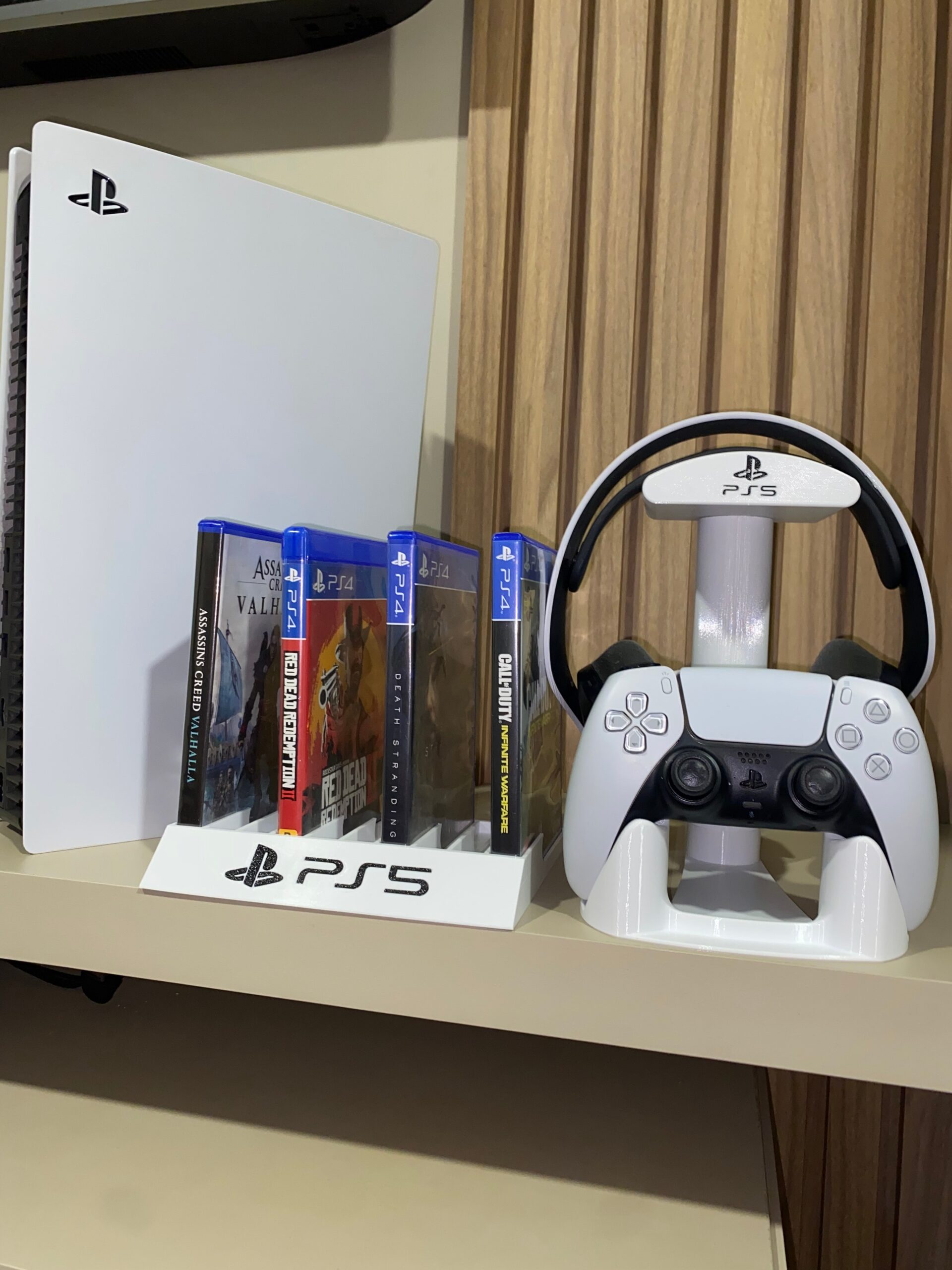 Kit Organizador PS5 – Suporte para Headset + Organizador de Jogos - Image 5