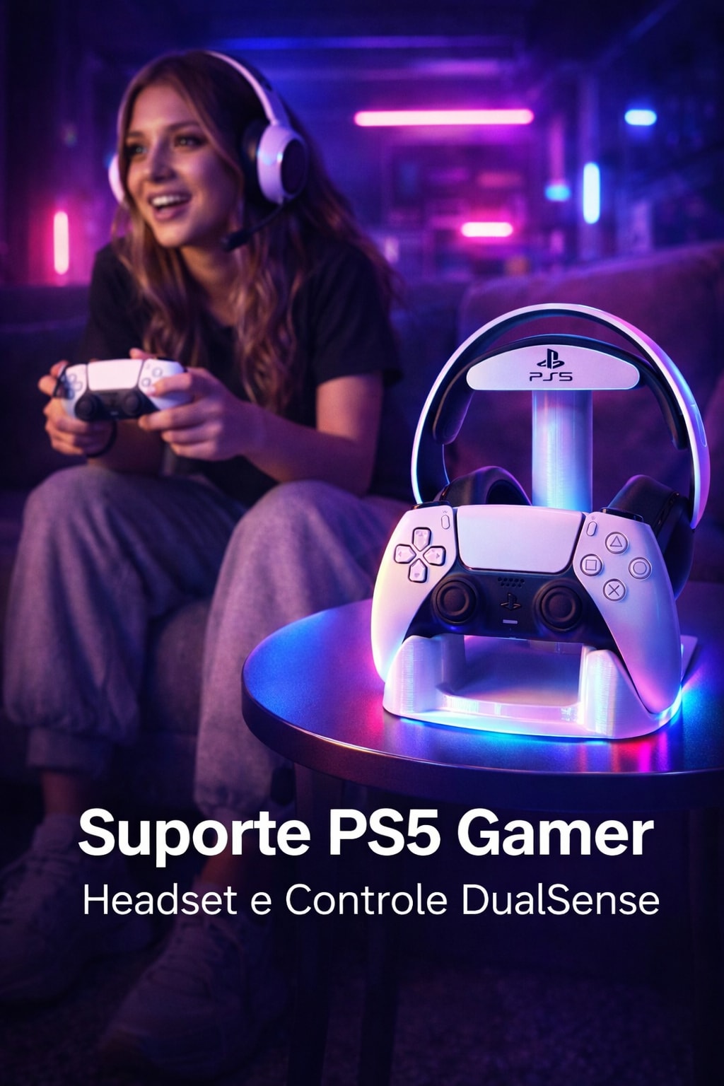 Suporte PS5 Gamer Headset e Controle - Image 2